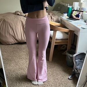 EDIKTED flare fold over yoga pants